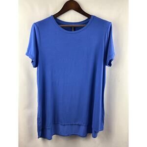 Women’s Ellen Tracy Large Cornflower Blue Short Sleeve Shirt